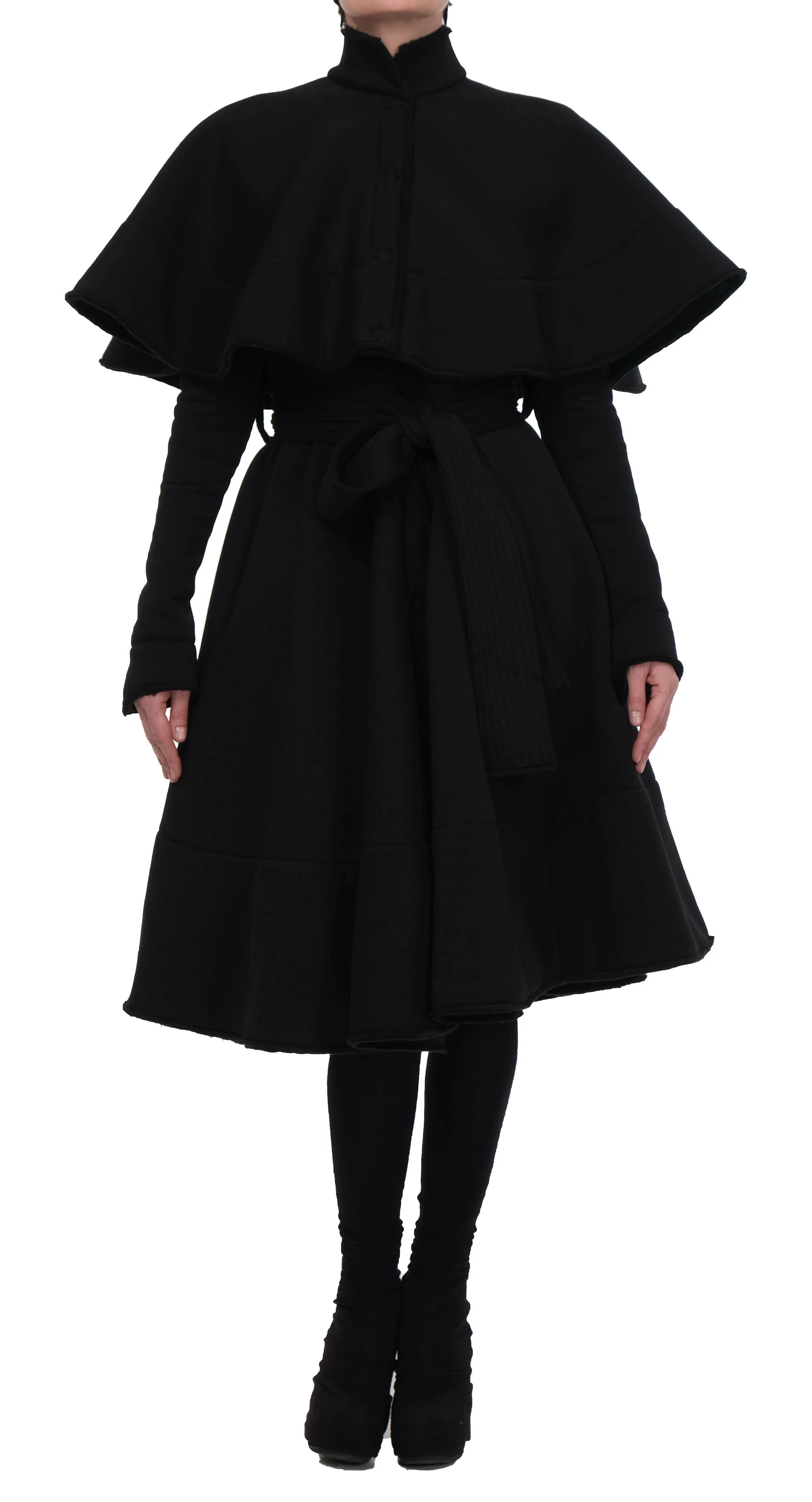 Sweatshirt Cape Coat