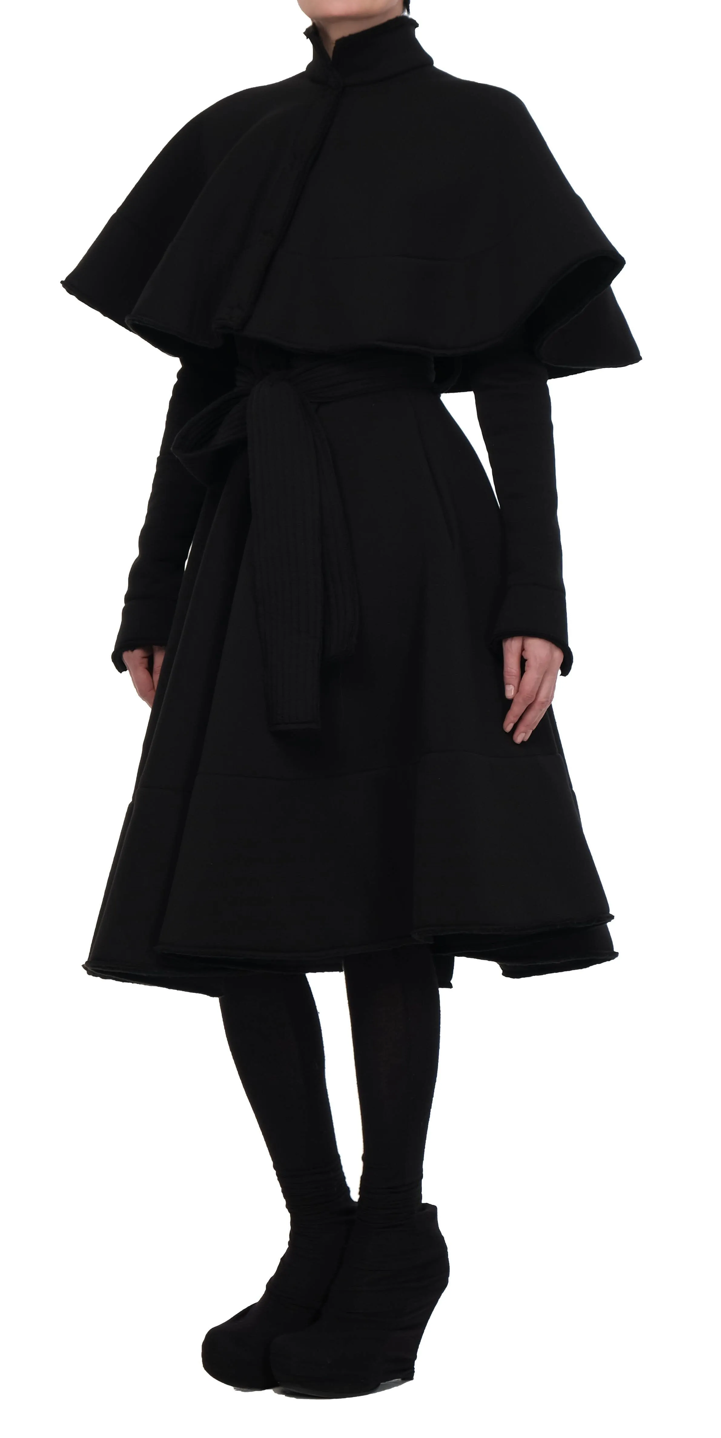 Sweatshirt Cape Coat