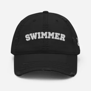 Swimmer Distressed Wash Baseball Cap