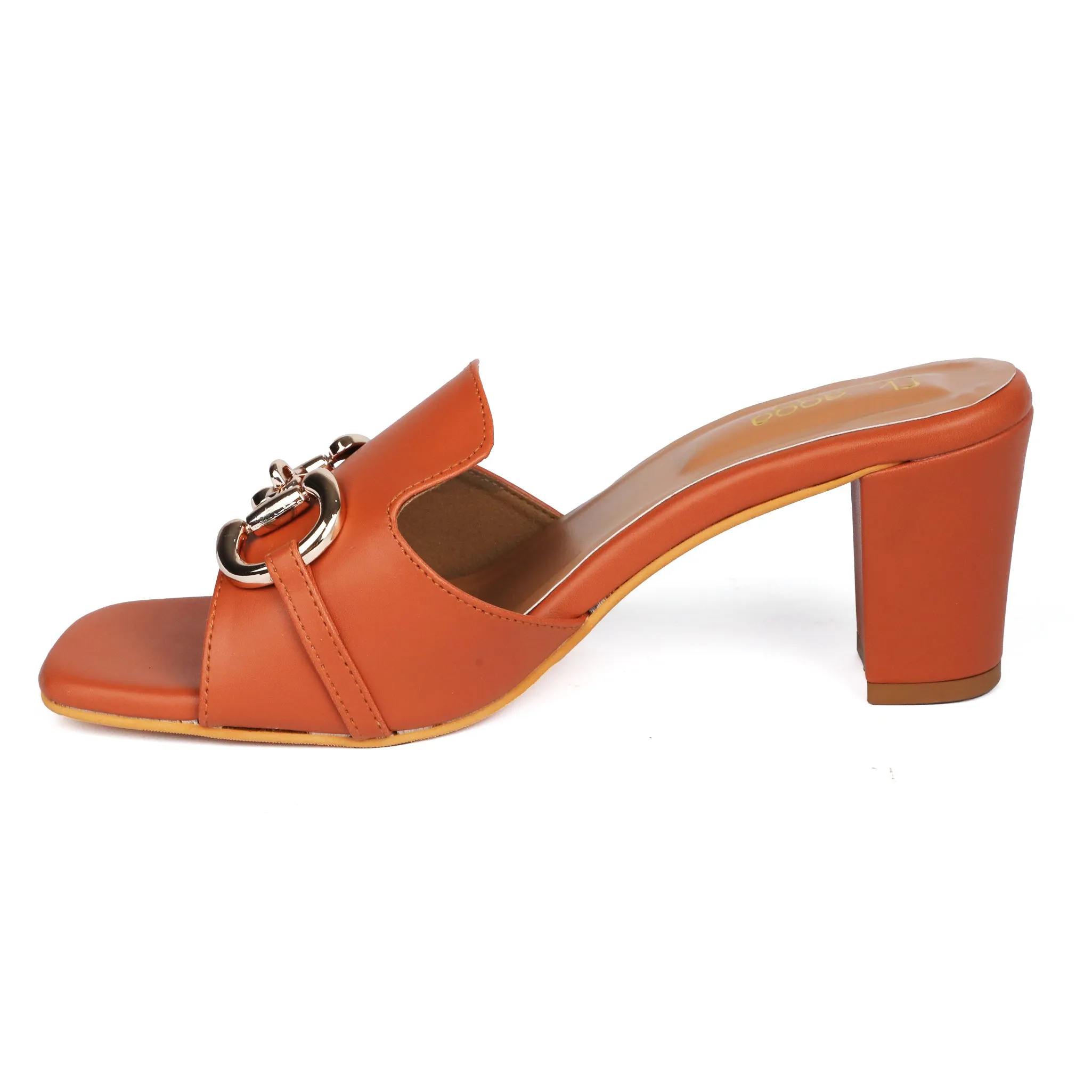 Tan Chain Mules