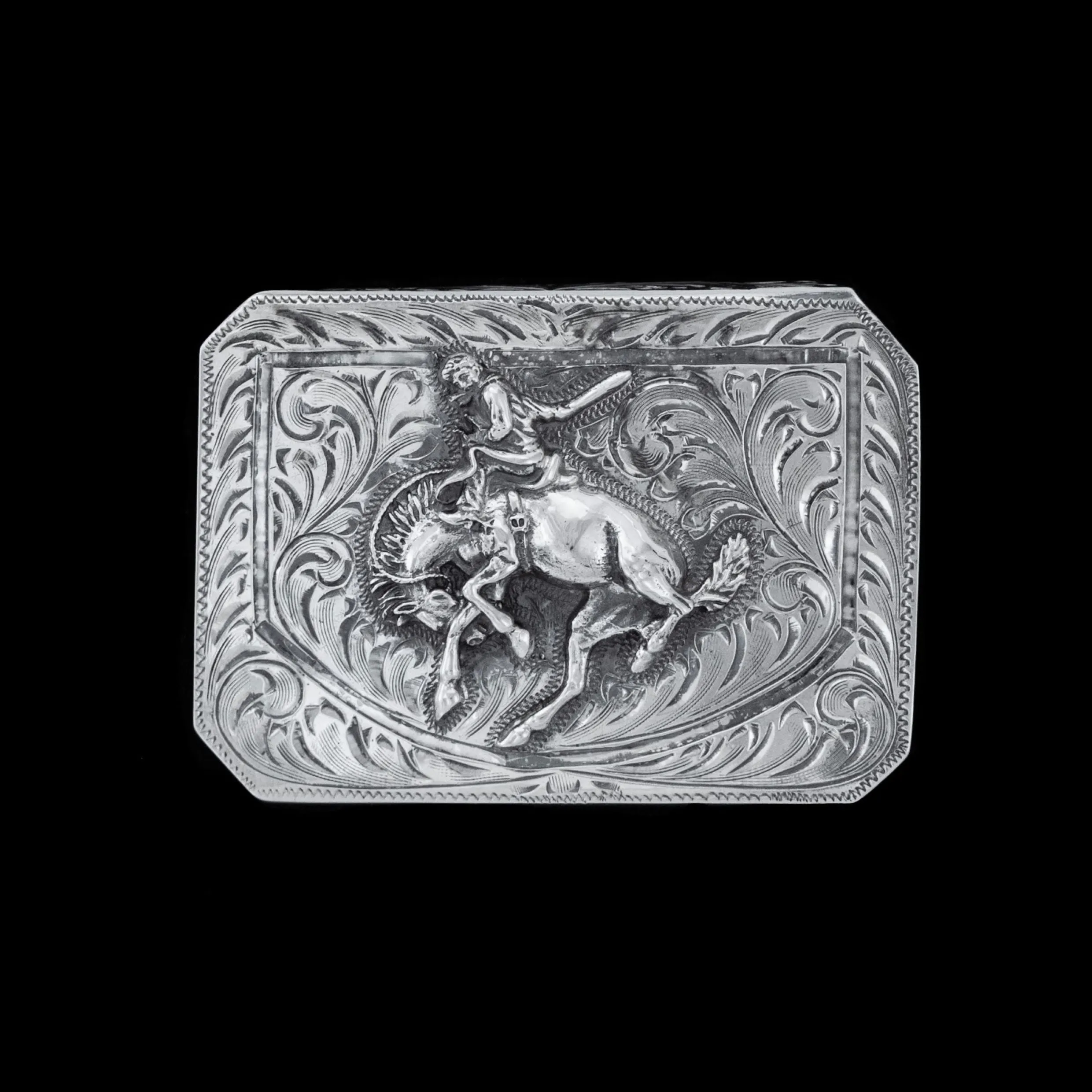 The Centennial Bronc Channel Buckle for Ladies