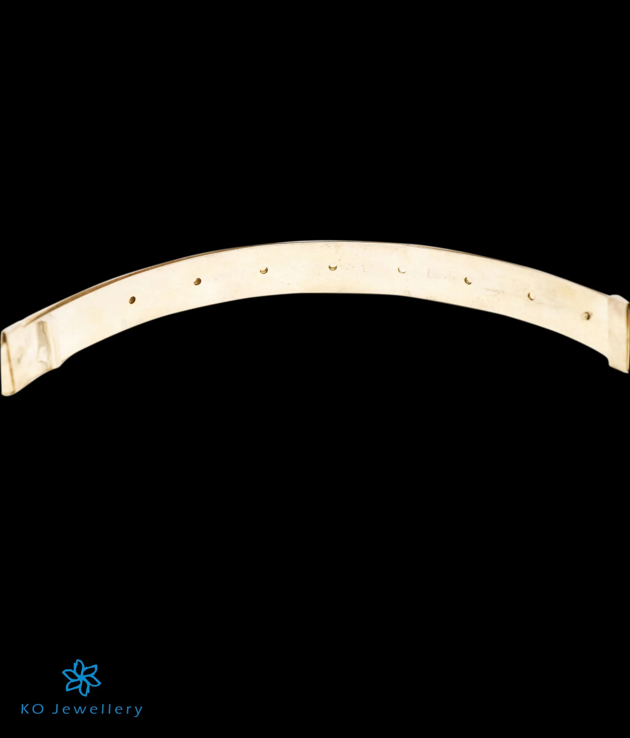 The Kamya Silver Kundan Peacock Waist belt (Bright Silver)
