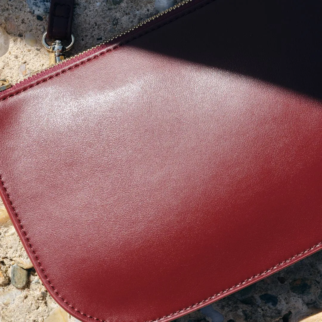 The Waverley 2 - Cactus Leather - Burgundy / Gold / Camel