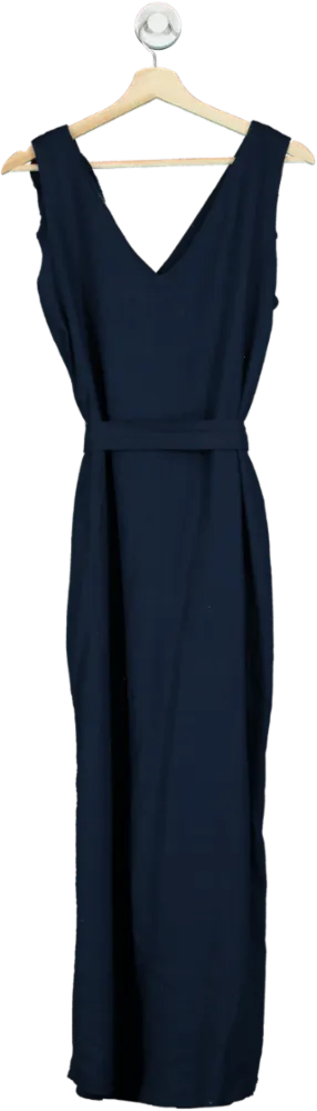 Threadbare Navy Ladies Button Midi Dress Lucy UK 12