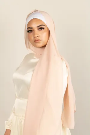 TOASTED VANILLA Georgette Chiffon Scarf