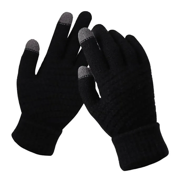 Tomorrow Winter Touchscreen Gloves Unisex Wool Knit, Warm & Stylish (MultiColours)