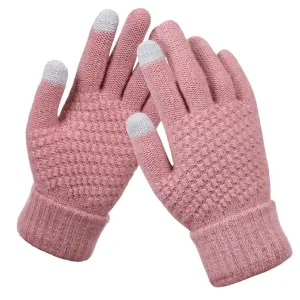 Tomorrow Winter Touchscreen Gloves Unisex Wool Knit, Warm & Stylish (MultiColours)