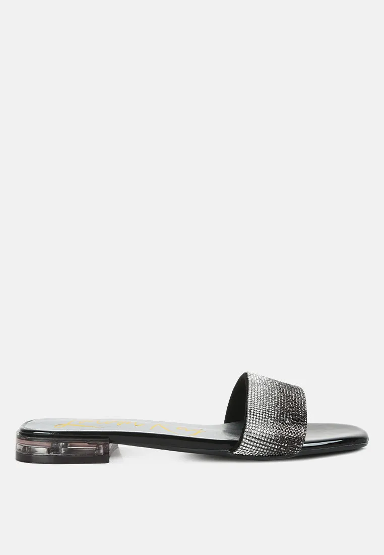 Top Flirt Rhinestone Slip On Sandals By Ruw