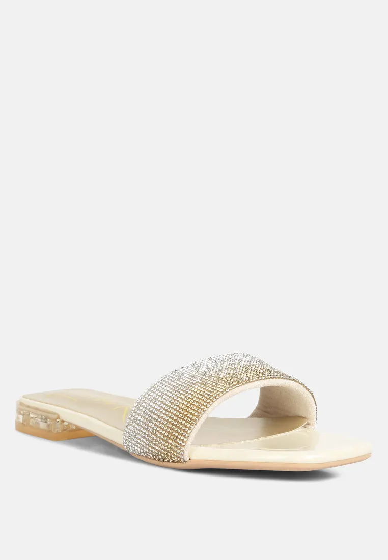 Top Flirt Rhinestone Slip On Sandals By Ruw