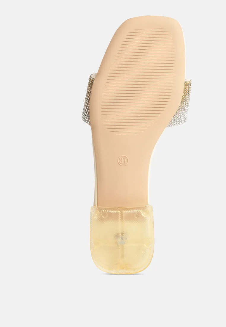 Top Flirt Rhinestone Slip On Sandals By Ruw