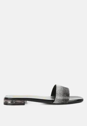 Top Flirt Rhinestone Slip On Sandals By Ruw