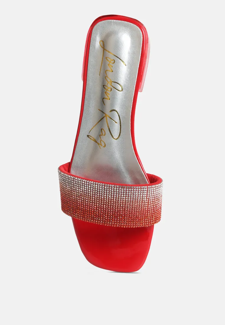 Top Flirt Rhinestone Slip On Sandals By Ruw