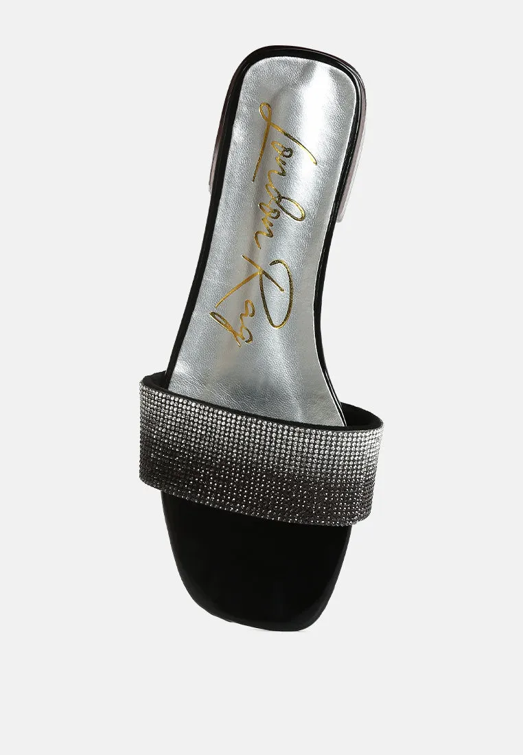 Top Flirt Rhinestone Slip On Sandals By Ruw
