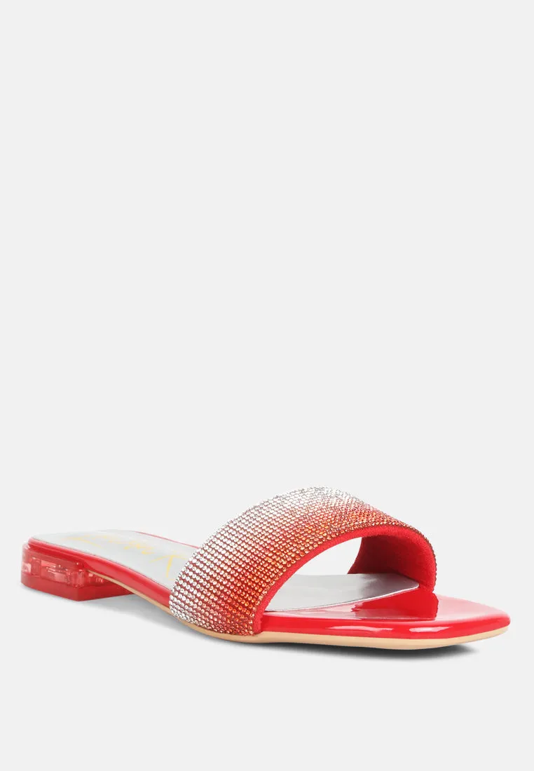 Top Flirt Rhinestone Slip On Sandals By Ruw