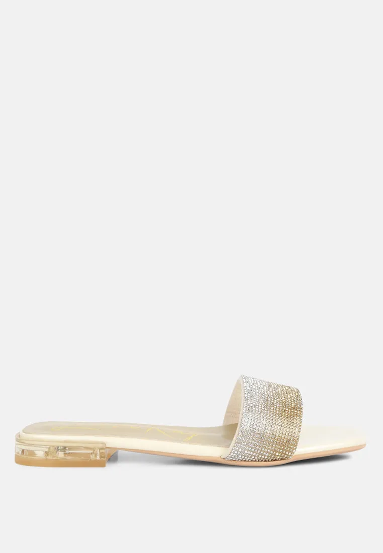Top Flirt Rhinestone Slip On Sandals By Ruw