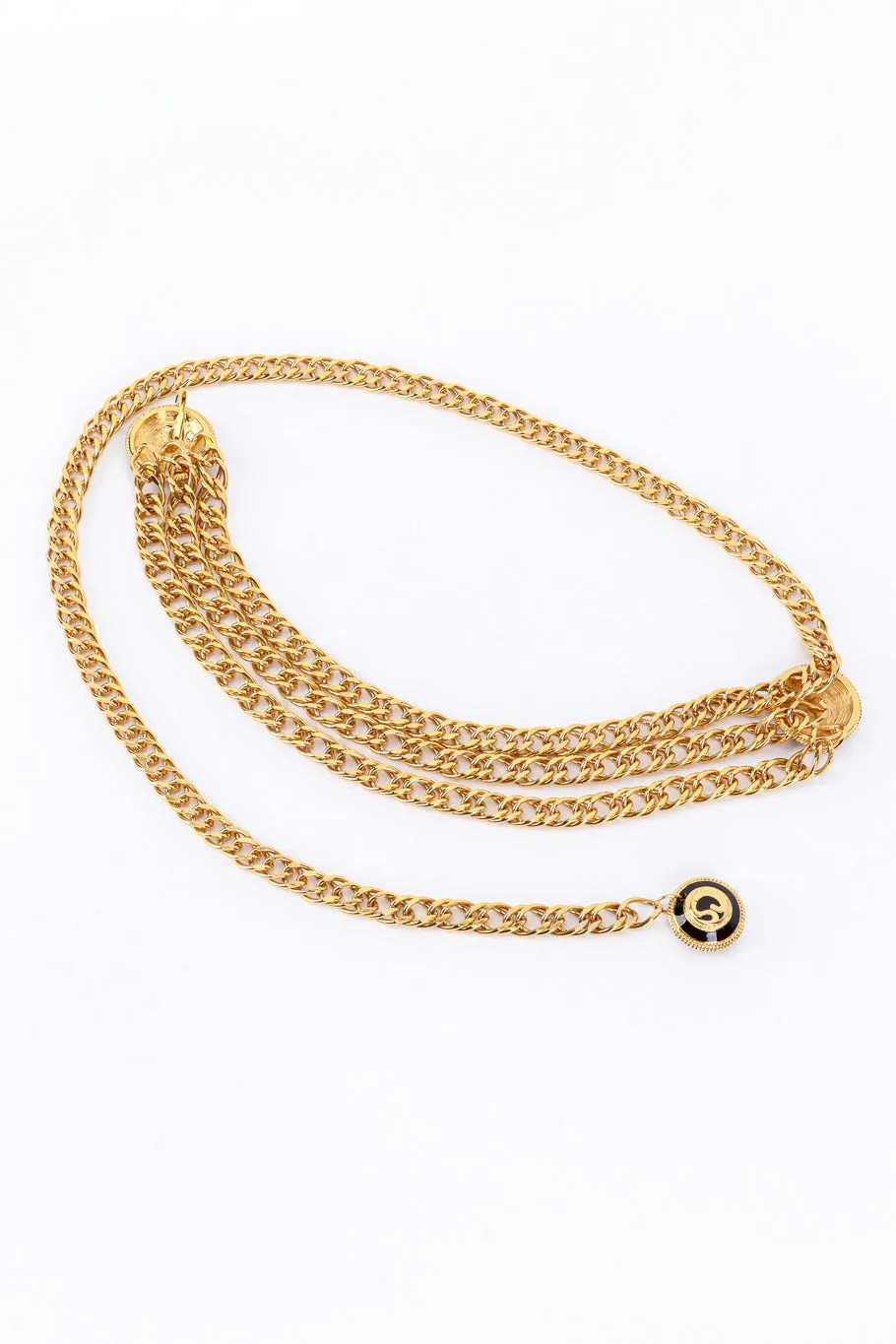 Triple-Strand Chain Logo Belt