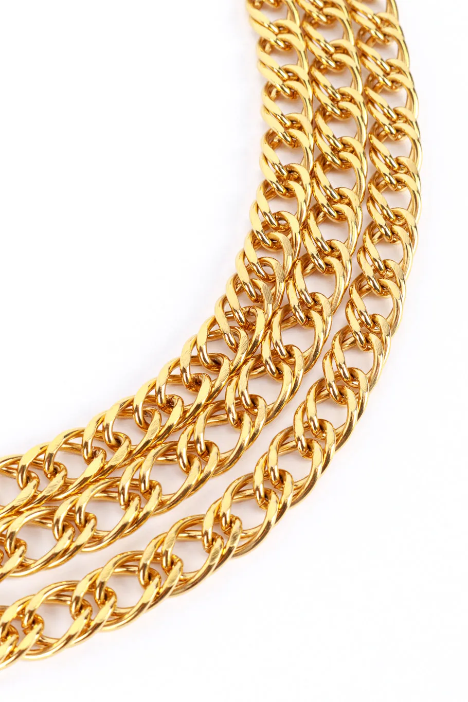 Triple-Strand Chain Logo Belt