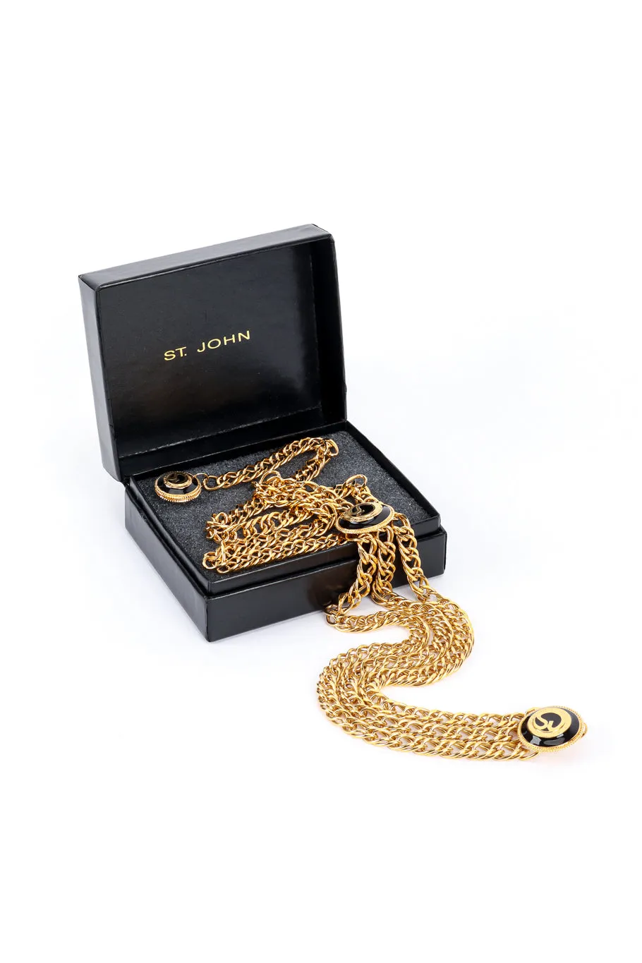 Triple-Strand Chain Logo Belt