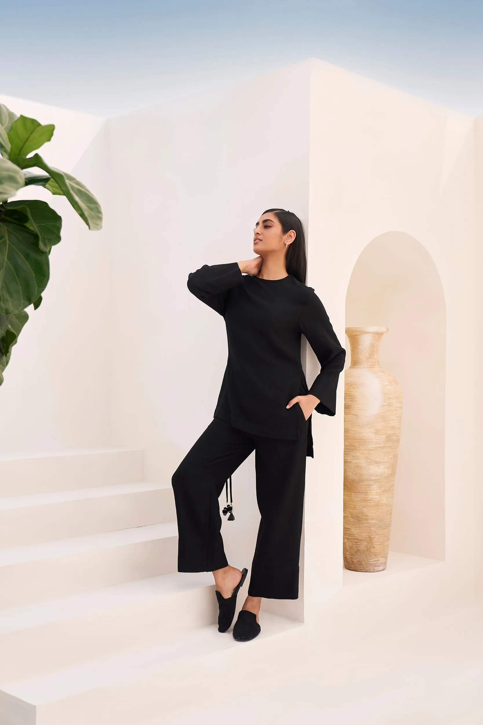 Tromso Woollen Top (Black)