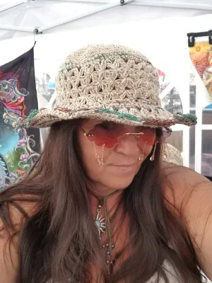 Tropic Wired Brim Crochet Hat