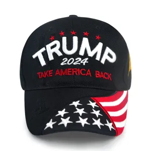 Trump 2024 Hat w/ Gold Embroidered signature on side