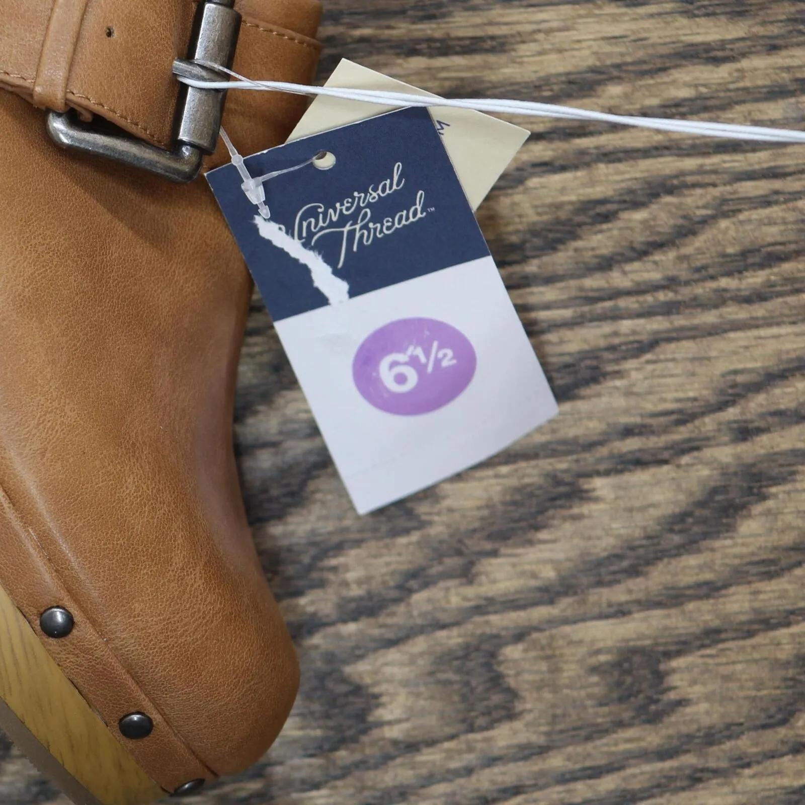 Universal Thread Womens Faye Clog Heels 87931701 Tan Brown 6.5M