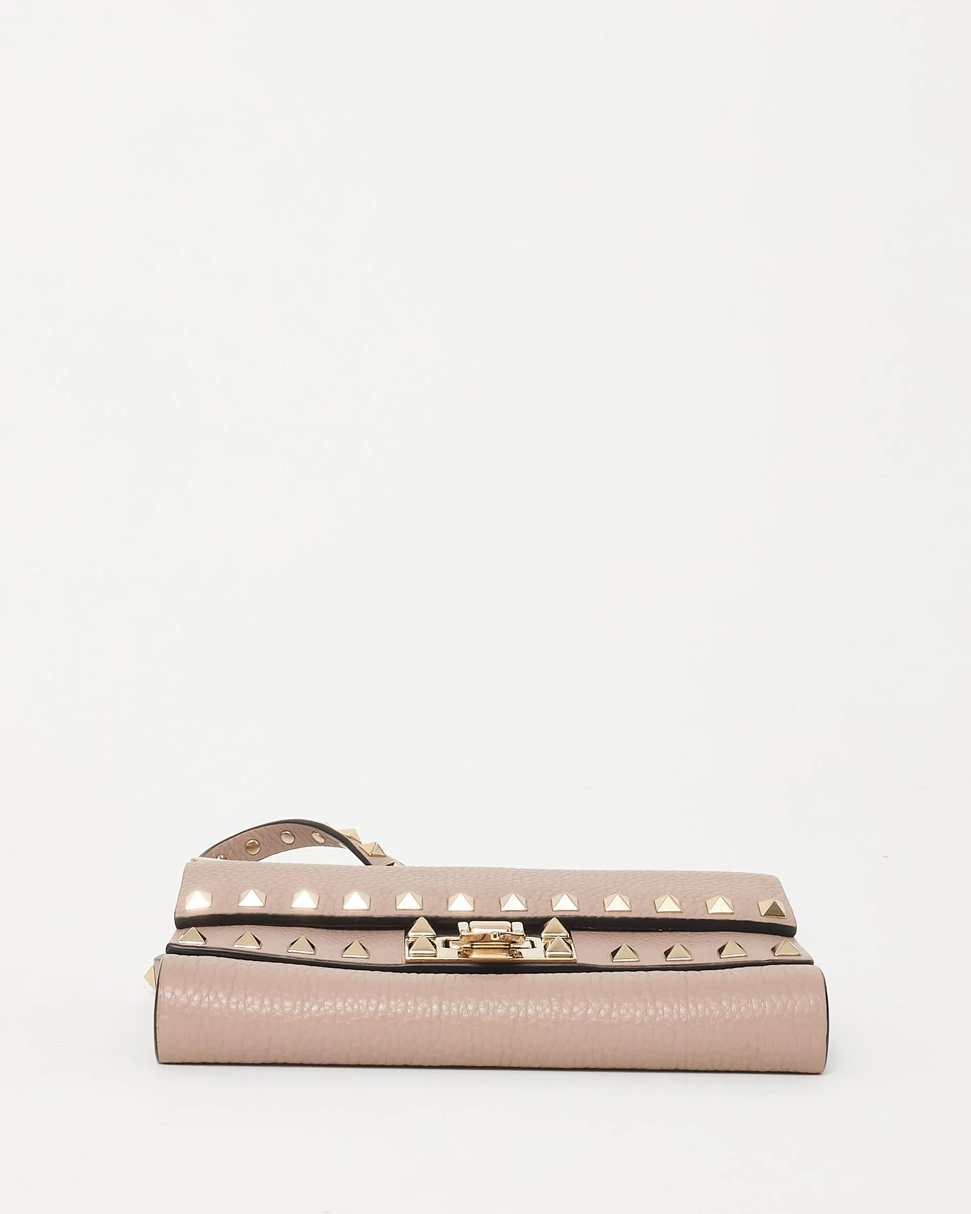 Valentino Blush Leather Rockstud Belt Bag