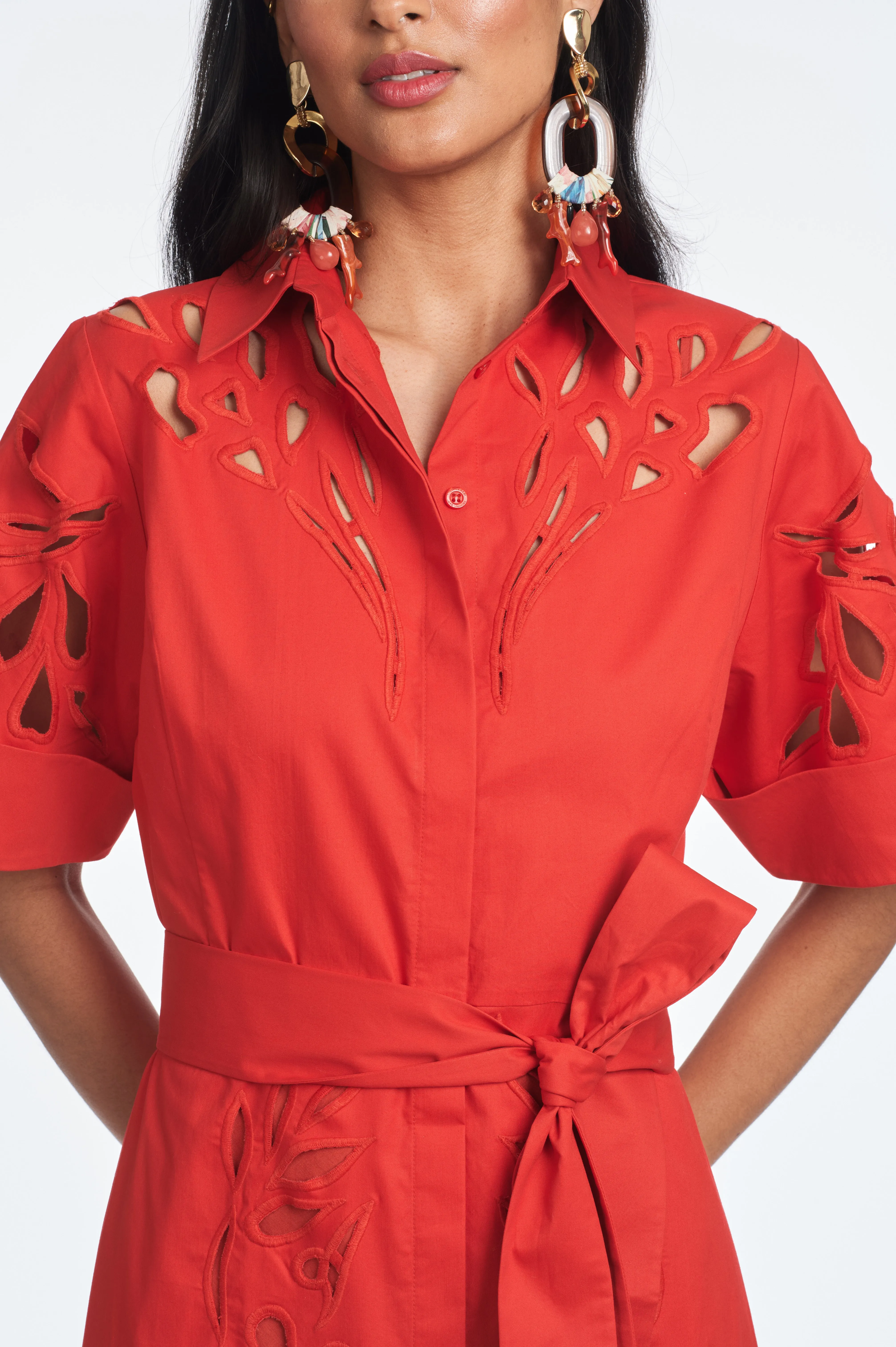 VINCENZA DRESS - CHERRY