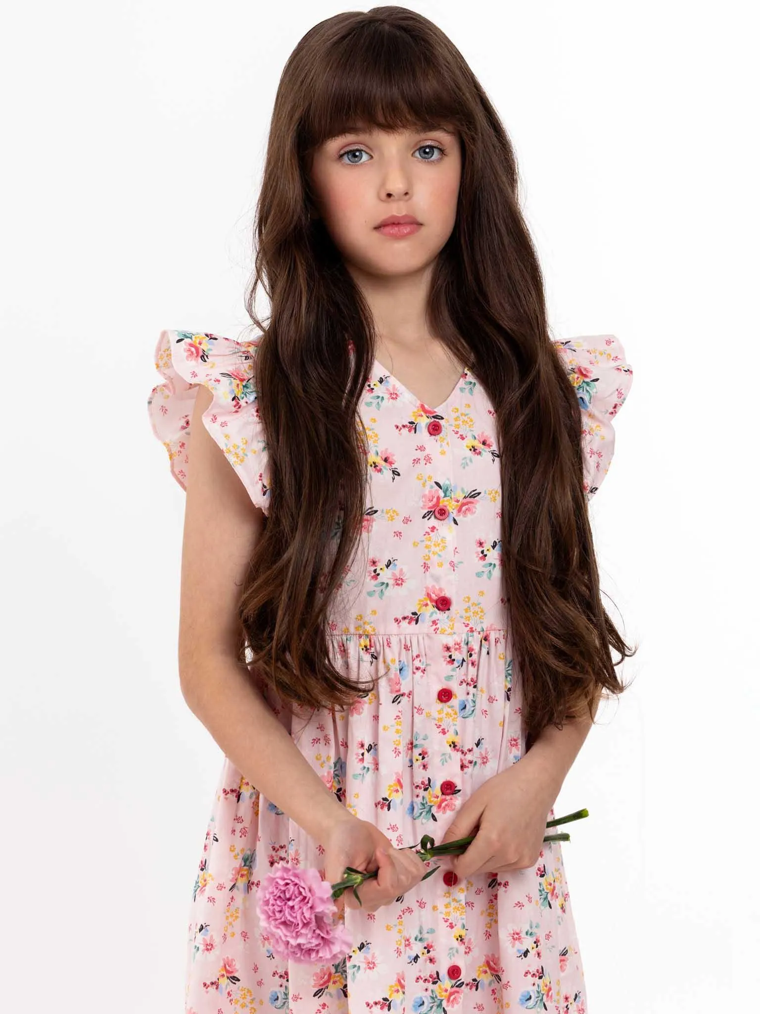 Vintage Pink Floral Madison Dress