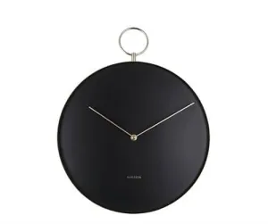 Wall Clock Hook Metal Black