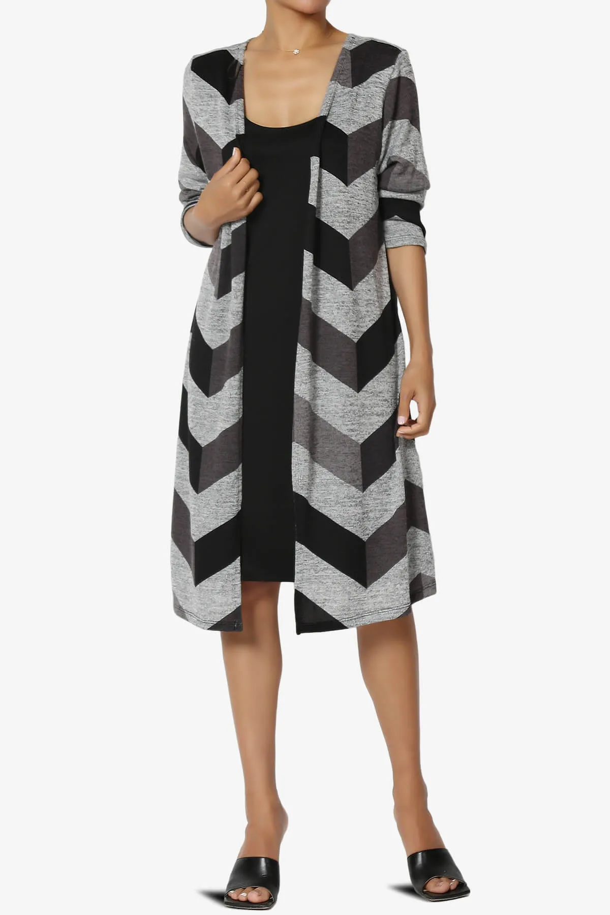 Wanda Missy Printed Draped Front Twofer Midi Dress