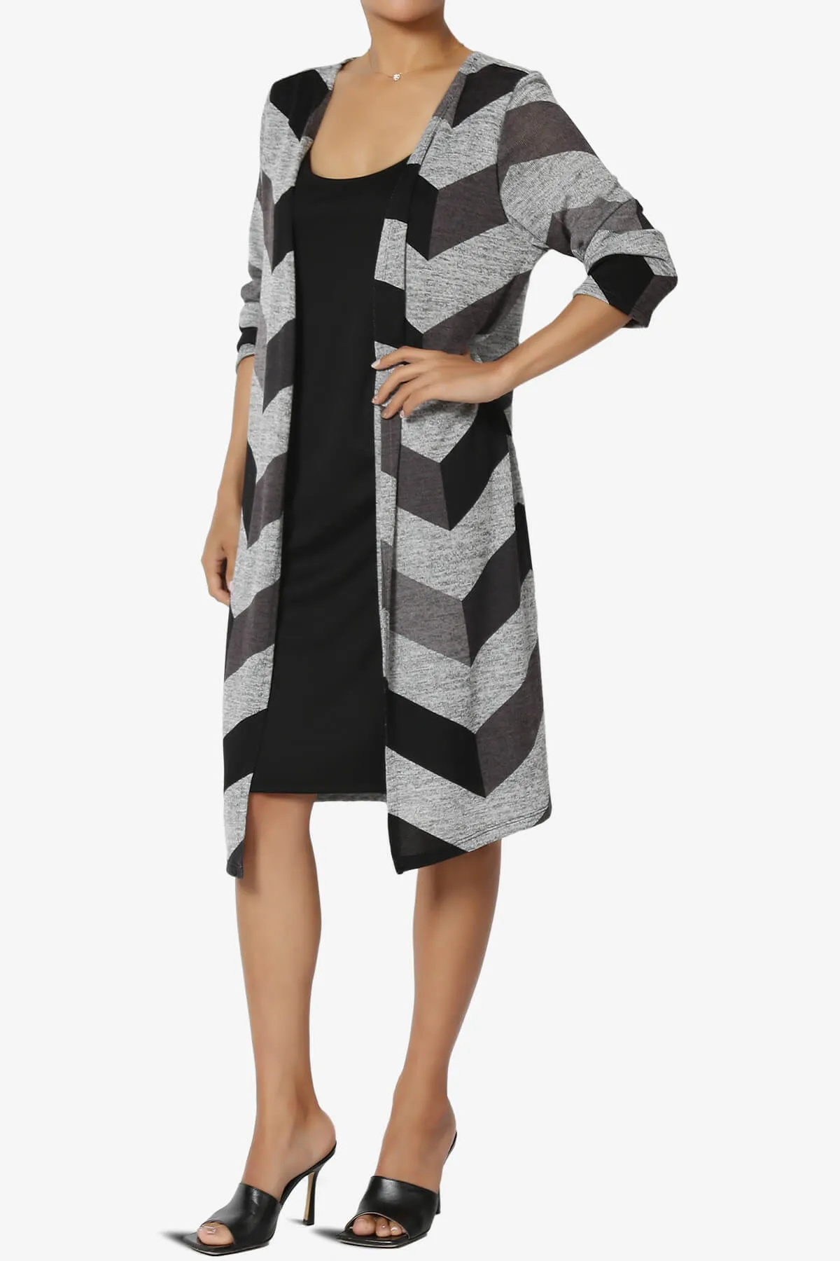 Wanda Missy Printed Draped Front Twofer Midi Dress