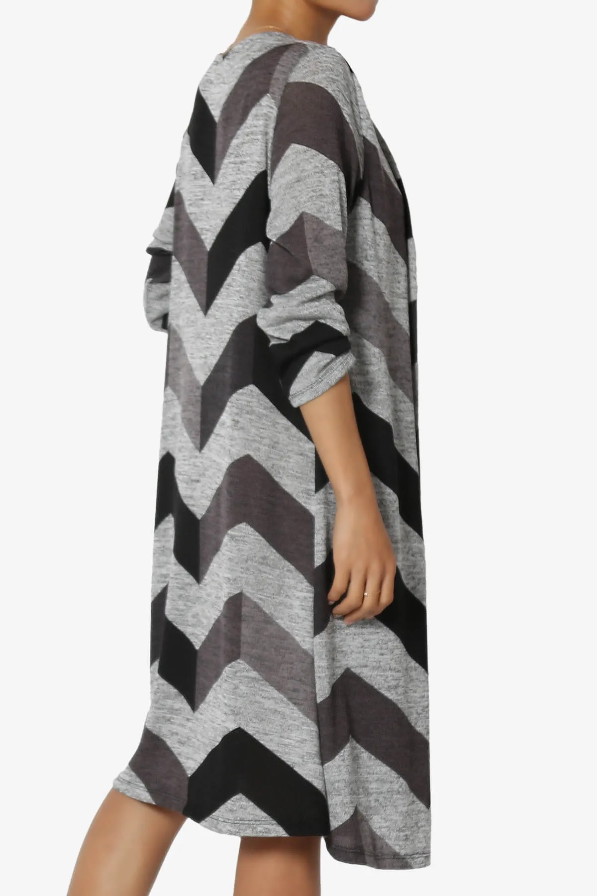 Wanda Missy Printed Draped Front Twofer Midi Dress