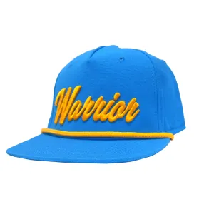 Warrior Hockey Script Rope Snapback Hat - Blue