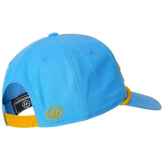 Warrior Hockey Script Rope Snapback Hat - Blue