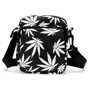 White Ganja Leaf Festival Messenger Bag, Dressing Up For Summer Festival Concerts