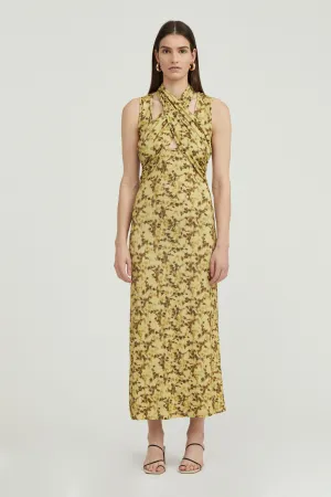 WISTERIA WRAP NECK TANK DRESS | WISTERIA