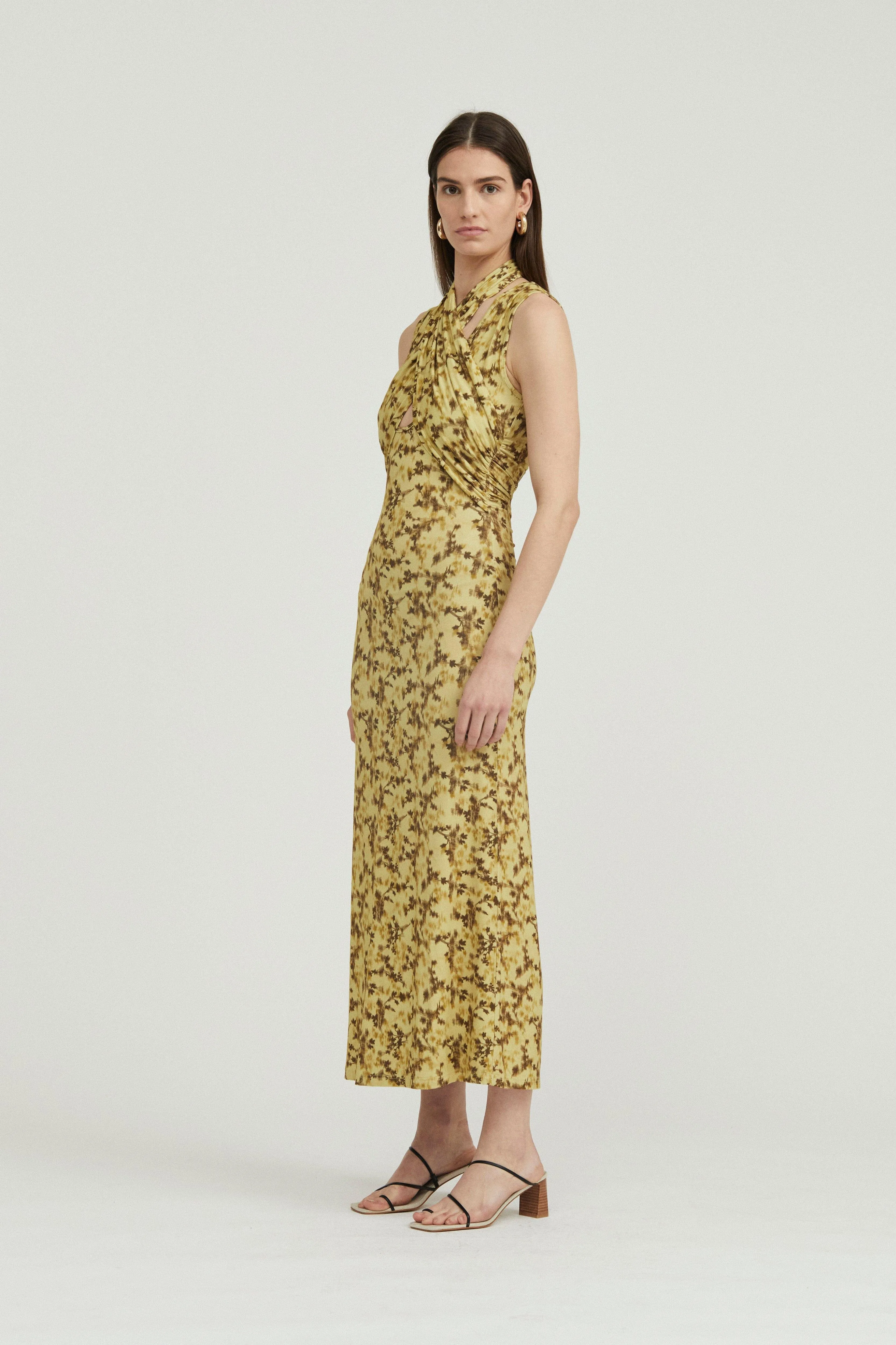 WISTERIA WRAP NECK TANK DRESS | WISTERIA