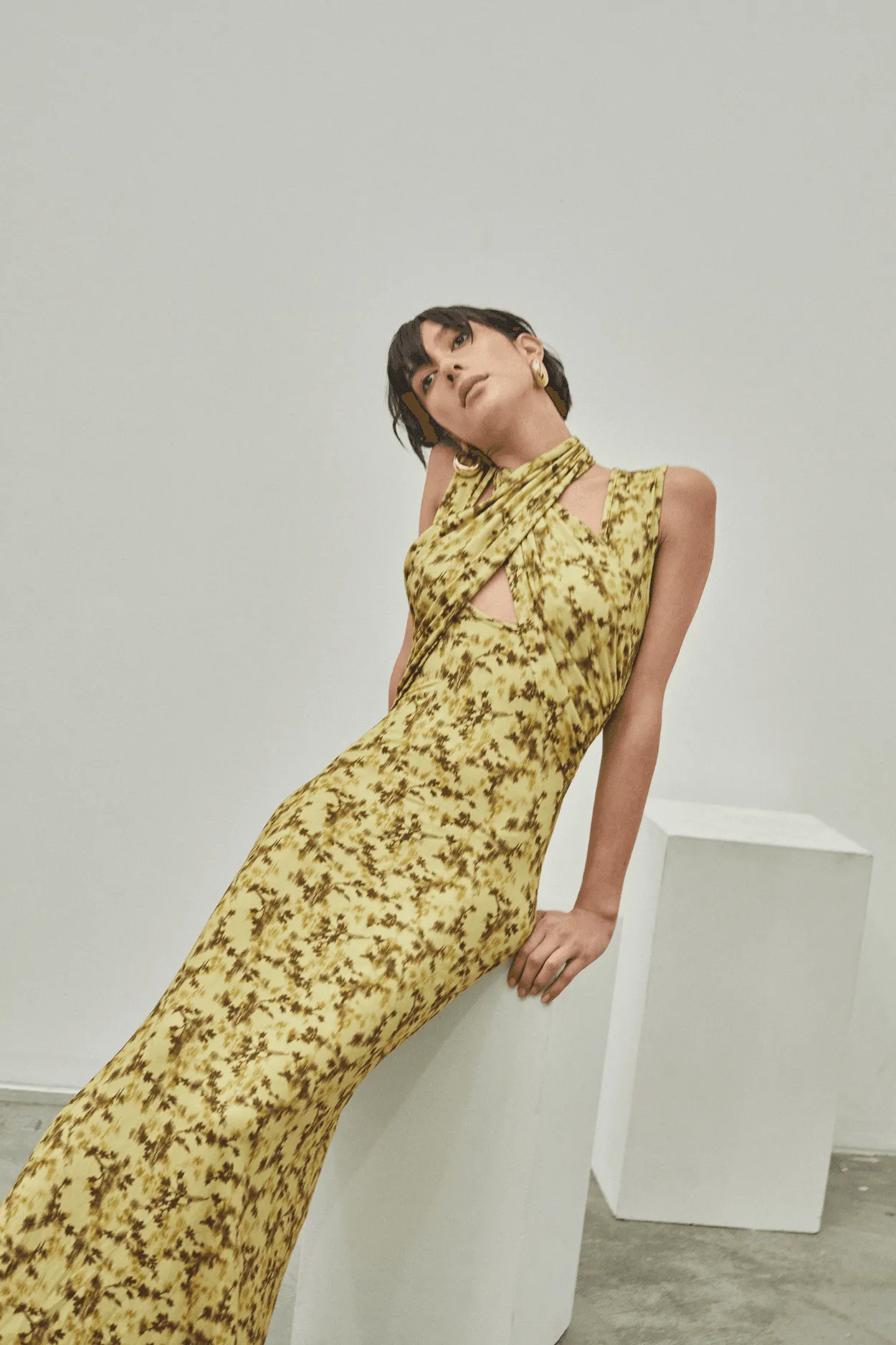 WISTERIA WRAP NECK TANK DRESS | WISTERIA