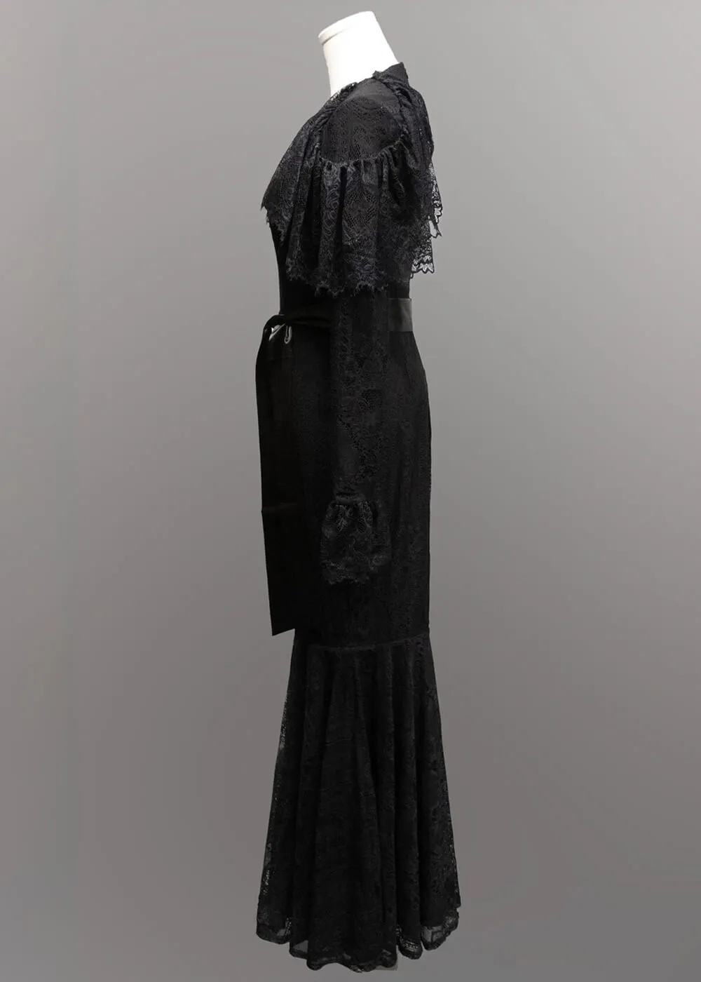 Witchwood Borden Lace Mermaid Maxi Dress Black