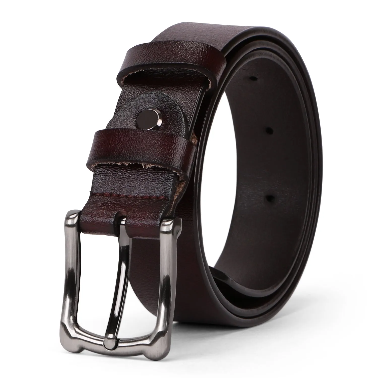 Women Leather Belt Black Waist Belt for Jeans Pants Dresses Plus Size