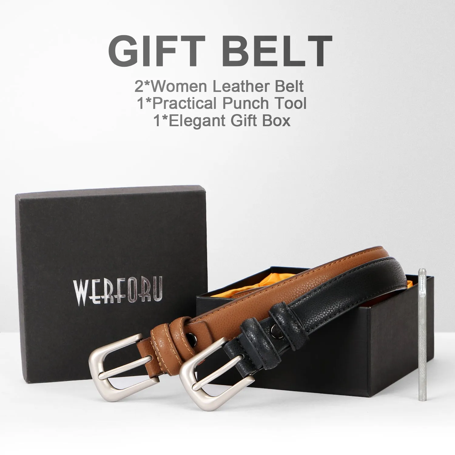 Women Leather Belt Waist Skinny Dress Belts Solid Pin Buckle Belt For Jeans Pants