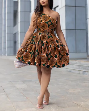 Women's Casual Print Sleeveless Short Dress