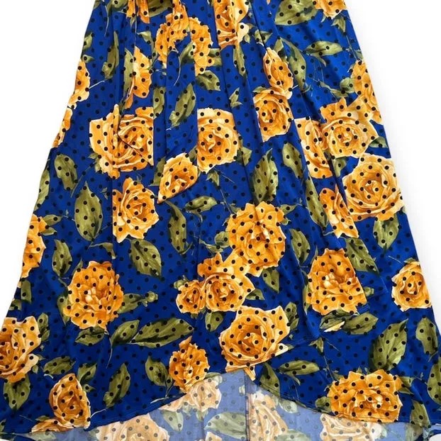 Women's Floral Wrap Maxi Dress