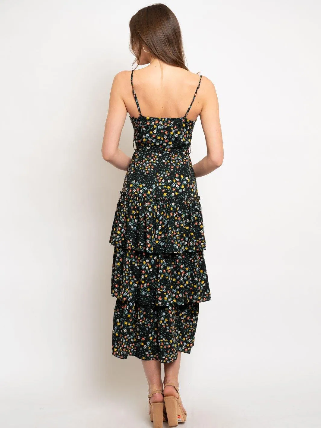 WOMEN'S SHARPPY MAXI RUFFLE DRESS
