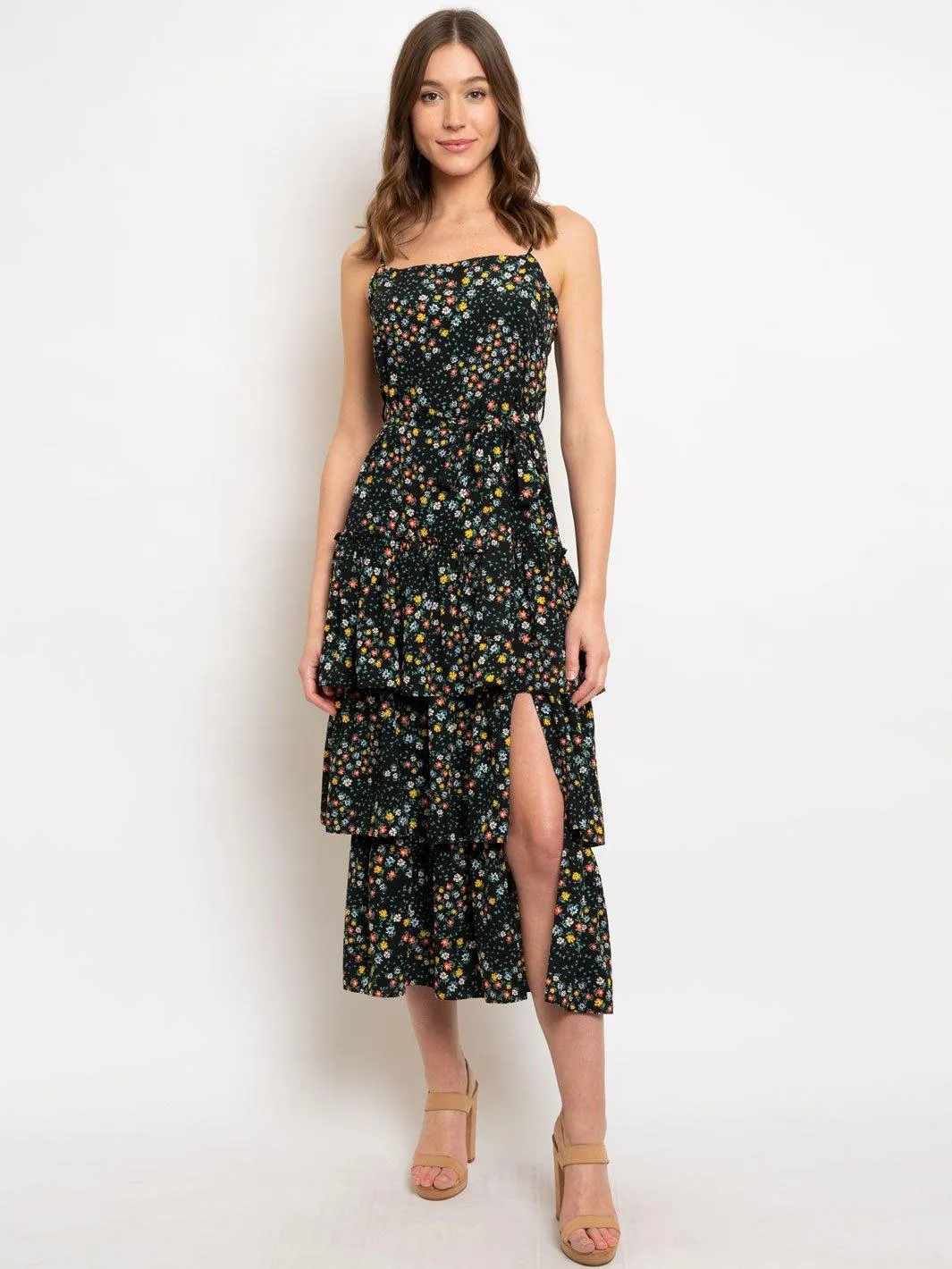WOMEN'S SHARPPY MAXI RUFFLE DRESS