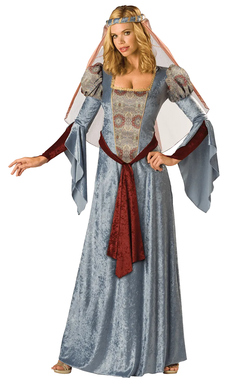 Womens Velveteen Maid Marian Costume