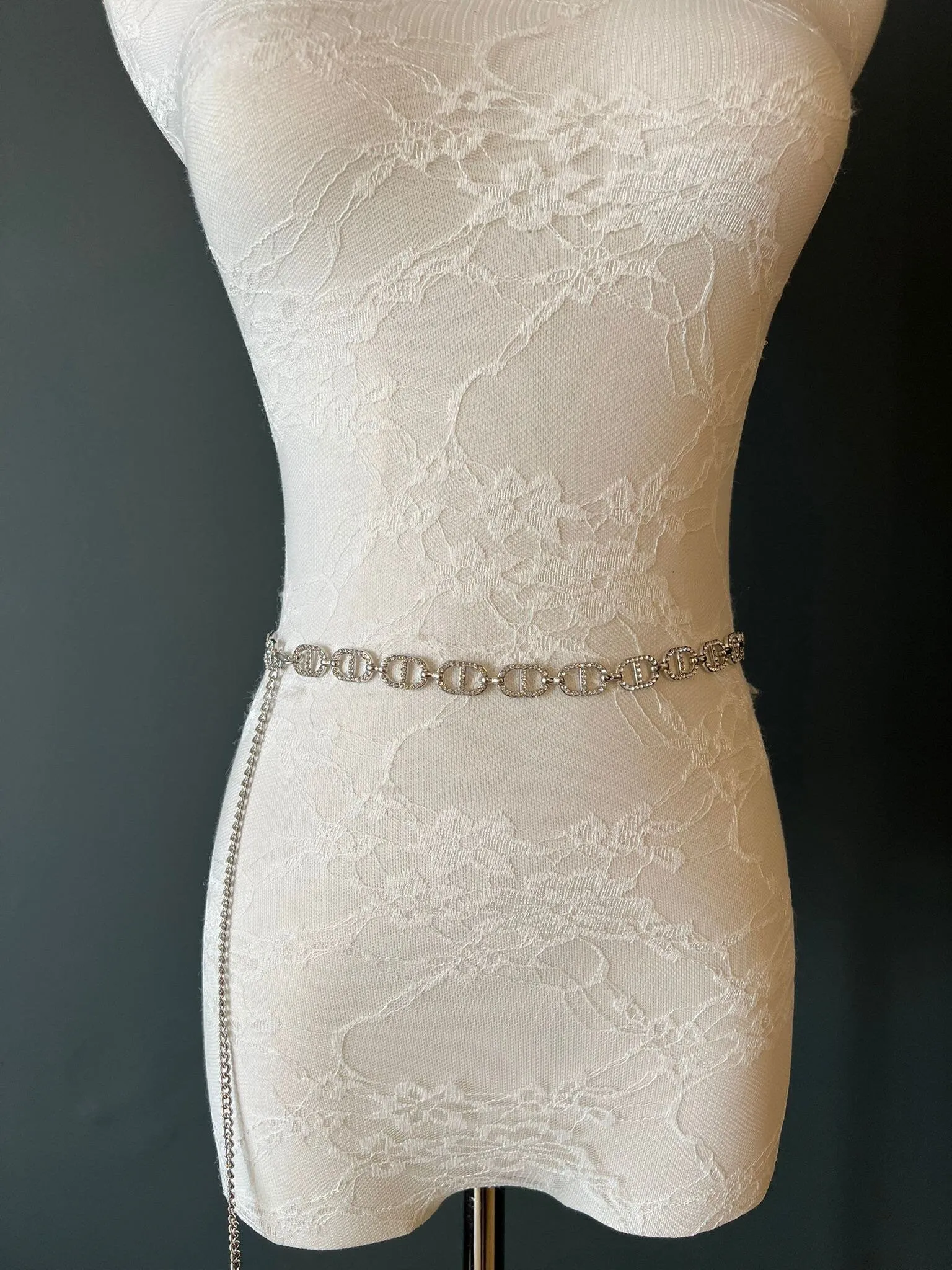 X-Long Belt, Rhinestone Belt, Fashion Belt, Plus Sizes, Diamanté Belts, High Quality Belt, Chain Belts, UK Size 4-32, Gold, Silver