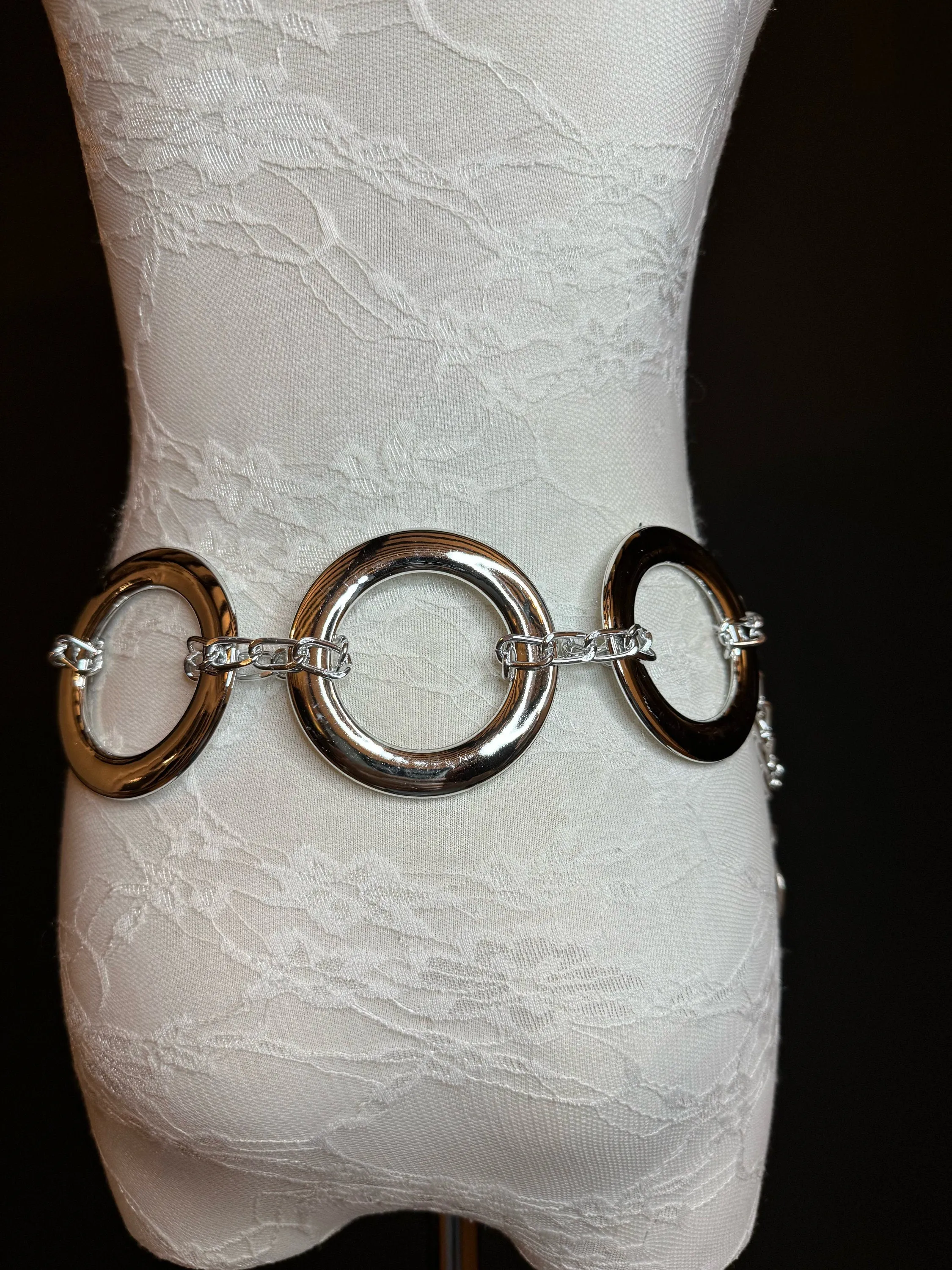 X-long Belt, Ring Belt, Antique Brass  Rings Belt, Gold, Silver, Gold, Chain Belt, Fashion Belt, Rings, 8cm Rings, Teen Sizes, 18”-60” sizes