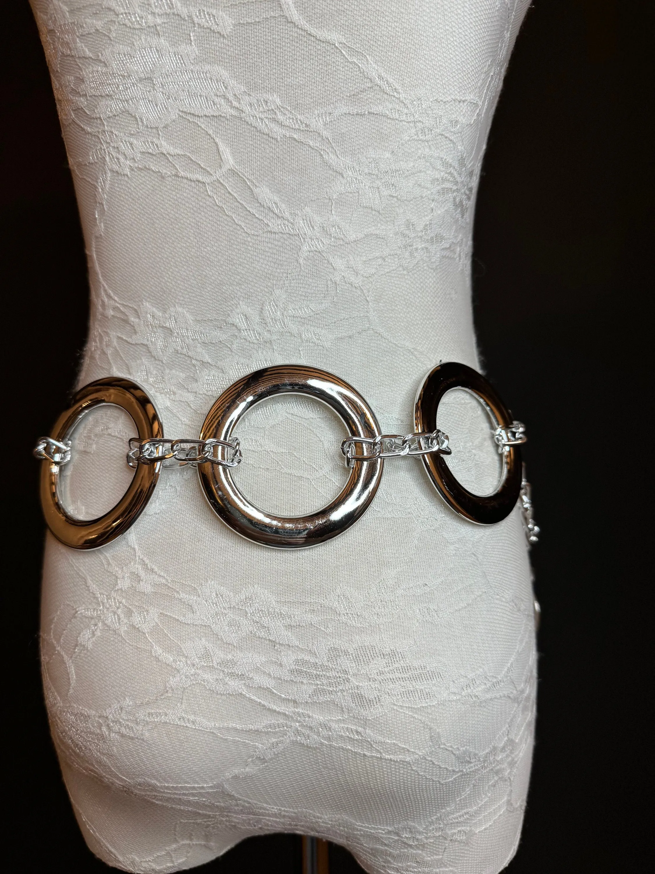 X-long Belt, Ring Belt, Antique Brass  Rings Belt, Gold, Silver, Gold, Chain Belt, Fashion Belt, Rings, 8cm Rings, Teen Sizes, 18”-60” sizes
